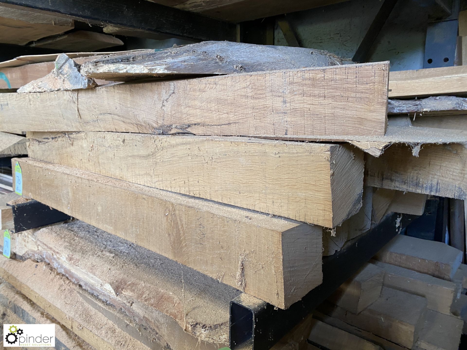 Approx 20 various Oak Beams and Boards, 1225mm average length - Image 5 of 6