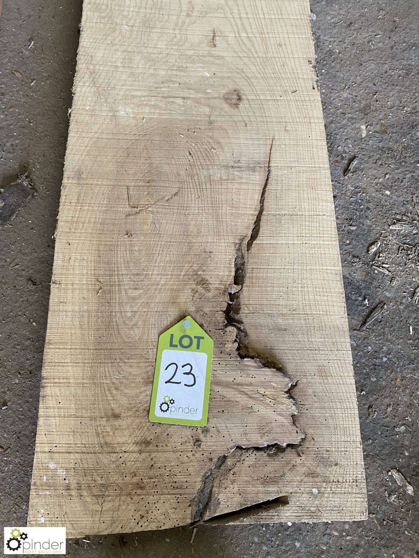 Air dried Oak Board, 2600mm x 360mm x 95mm - Image 3 of 7