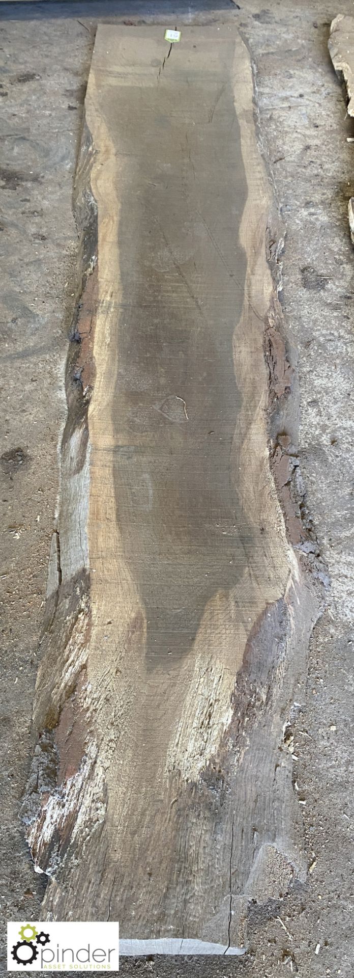 Air dried Oak Board, 3580mm x 650mm average x 60mm - Image 3 of 9