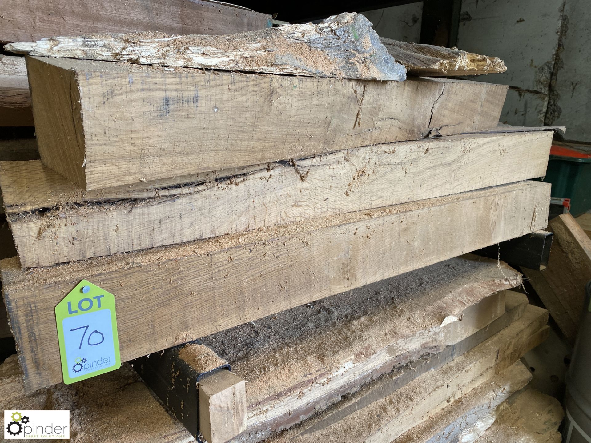 Approx 20 various Oak Beams and Boards, 1225mm average length - Image 4 of 6