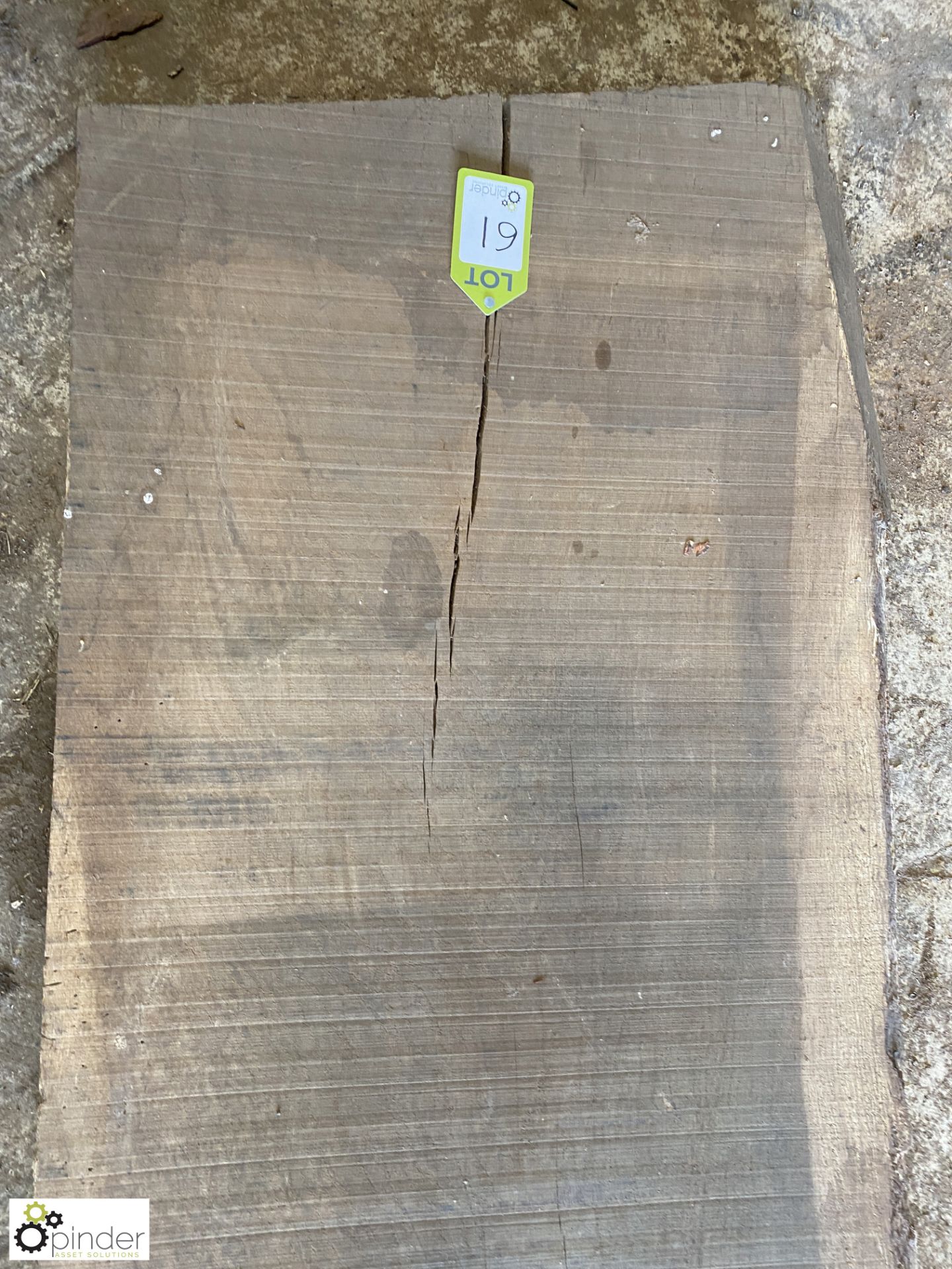 Air dried Oak Board, 3580mm x 650mm average x 60mm - Image 8 of 9