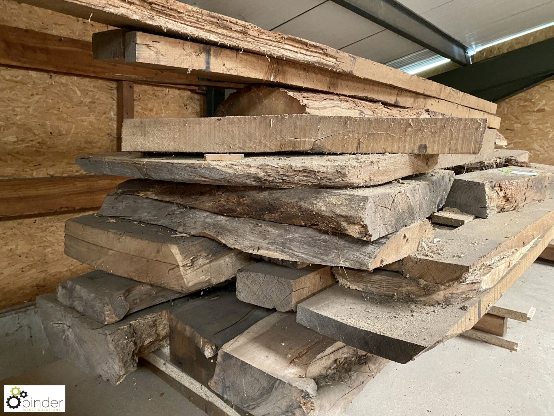 Approx 17 various Oak Boards and Beams, to pallet - Image 6 of 7