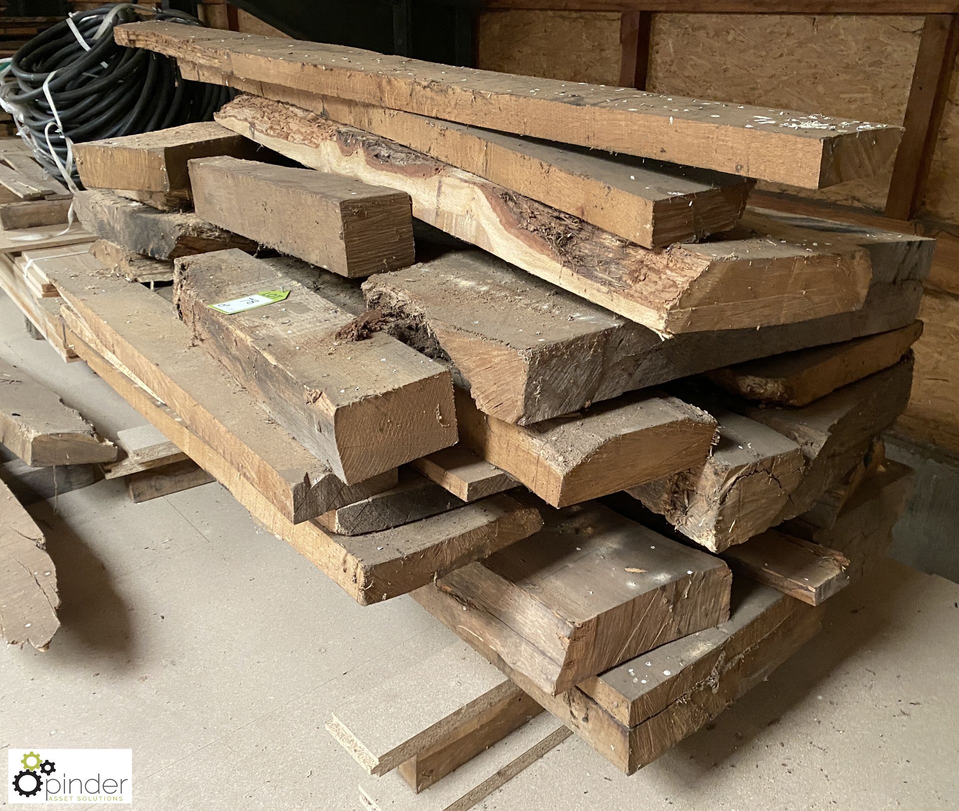 Approx 17 various Oak Boards and Beams, to pallet - Image 2 of 7