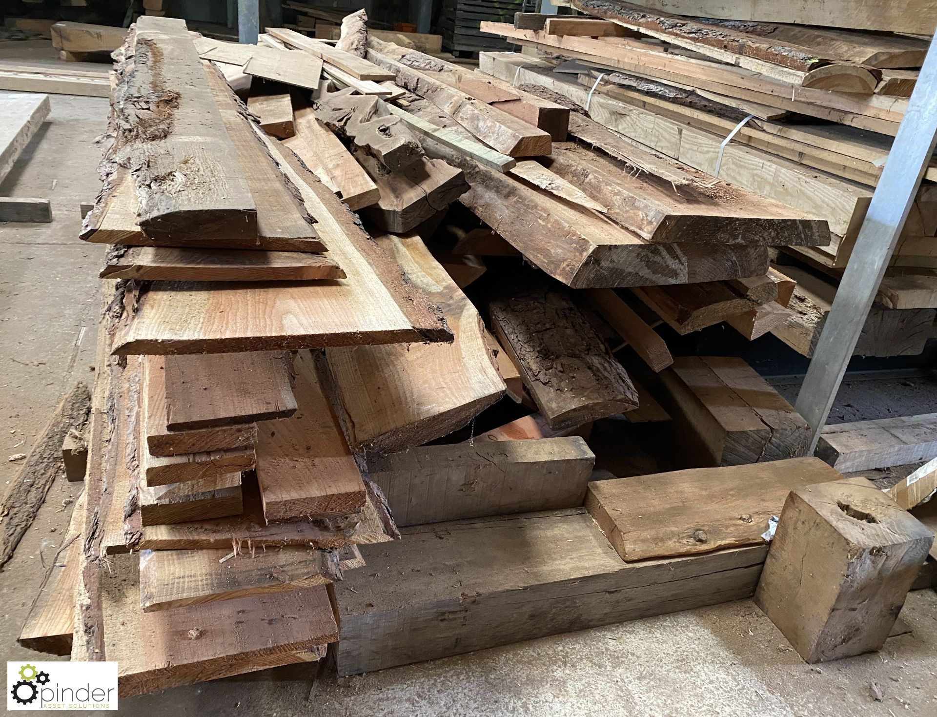 Quantity mixed Boards, comprising pine, oak, yew, etc - Image 9 of 11