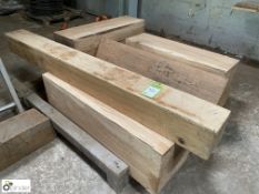 6 various Oak Beams, 945mm x 240mm x 300mm / 950mm x 295mm x 300mm / 1130mm x 230mm x 240mm / 1130mm