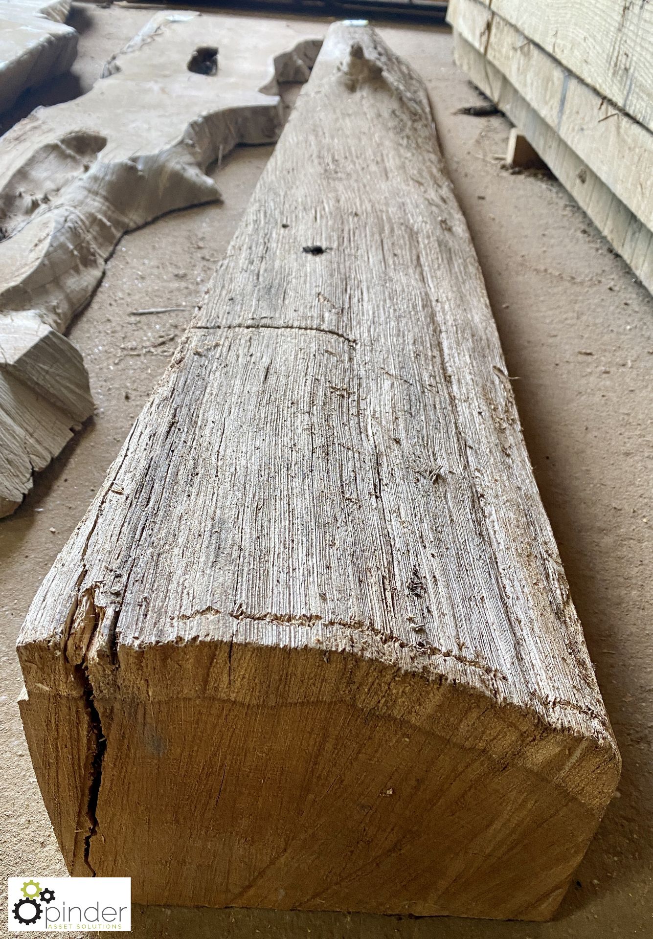 Air dried Oak Beam, 2500mm x 250mm x 140mm - Image 3 of 6