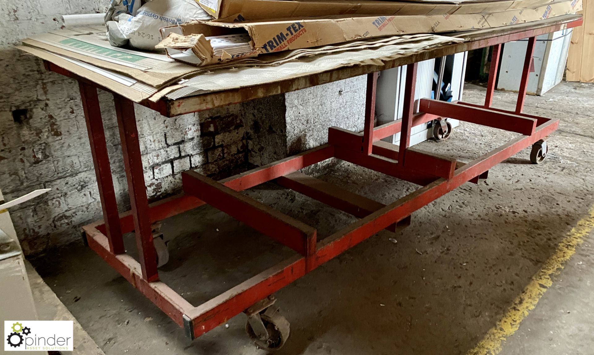 Fabricated Work Trolley, 3000mm x 800mm - Image 2 of 5