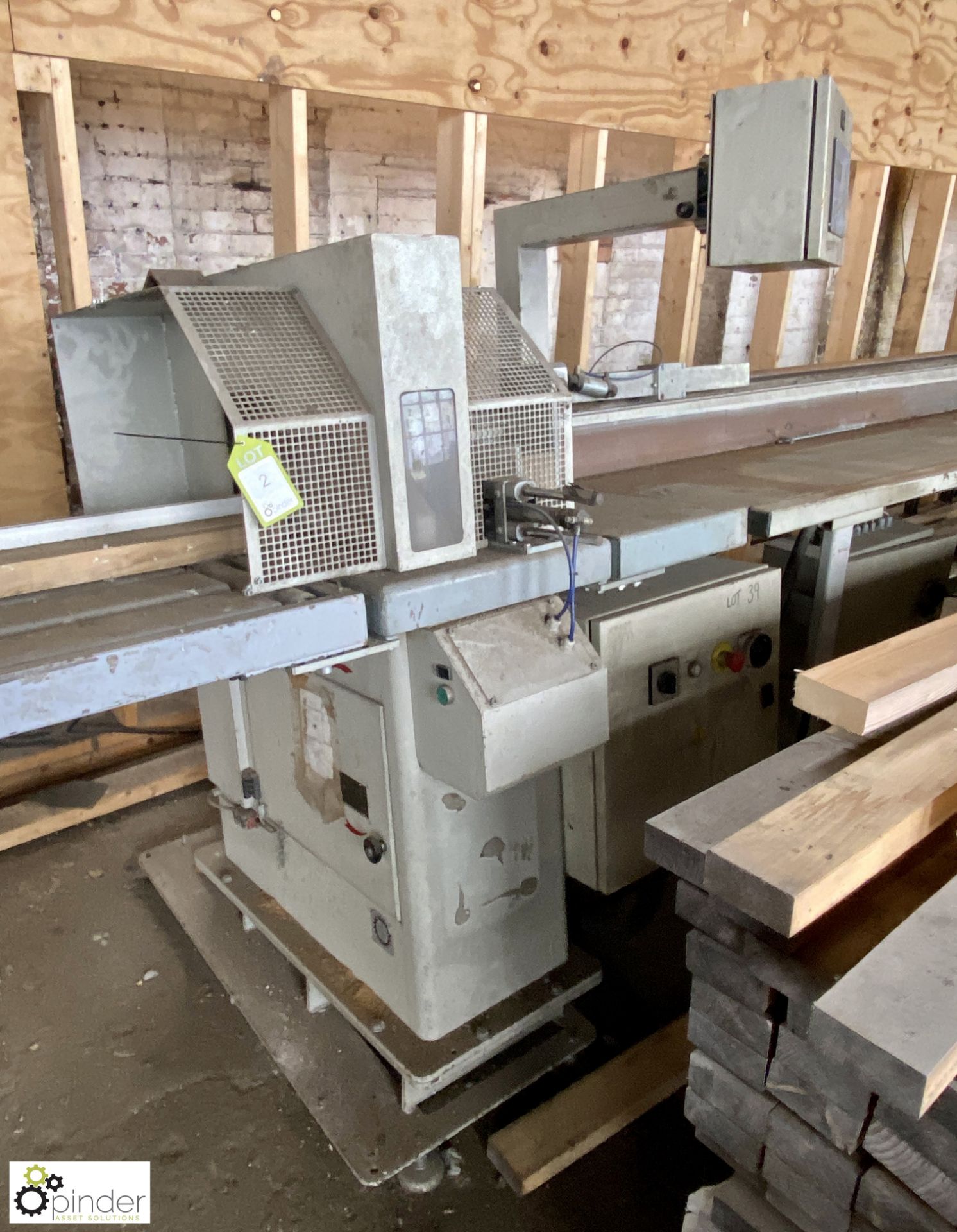 Stromab TR500 Programmable Cut Off Saw, year 2002, serial number 220992, 415volts, with feed table - Image 2 of 12