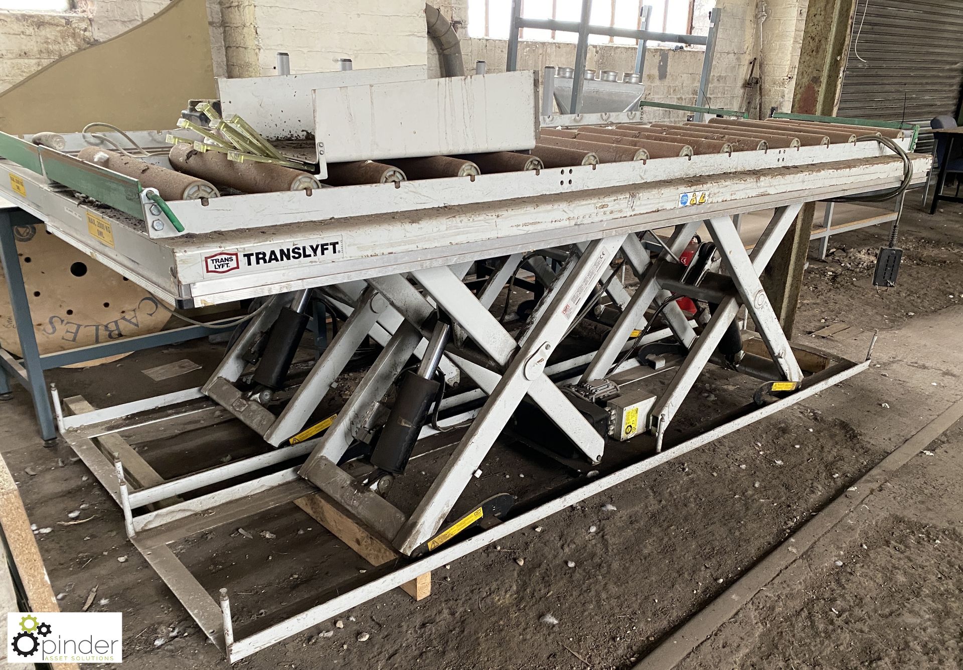 Translyft TLH 2000 SP Scissor Lift Roller Feed, year 2010, 2000kg capacity, 3000mm x 600mm, - Bild 3 aus 5