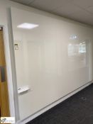 Logo Visual wall mounted Dry Wipe Board, 3600mm x 2220mm (first floor general office)
