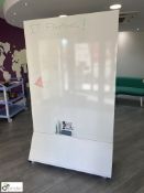 Mobile double sided magnetic Dry Wipe Noticeboard, 1150mm x 1995mm (ground floor reception)