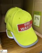 10 Fire Warden Baseball Caps, unused (ground floor cafe)