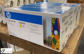 Set 4 HP Q6000 Laserjet Print Cartridges, yellow, magenta, cyan and black (ground floor cafe)