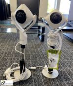2 J5 Create M-JVCU 360S stand mounted Webcams (ground floor main office)
