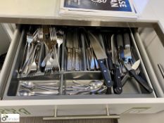 Large quantity Cutlery, Knives, to drawer (first floor kitchen)
