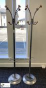 2 tubular Hat and Coat Stands (ground floor meeting room 2)