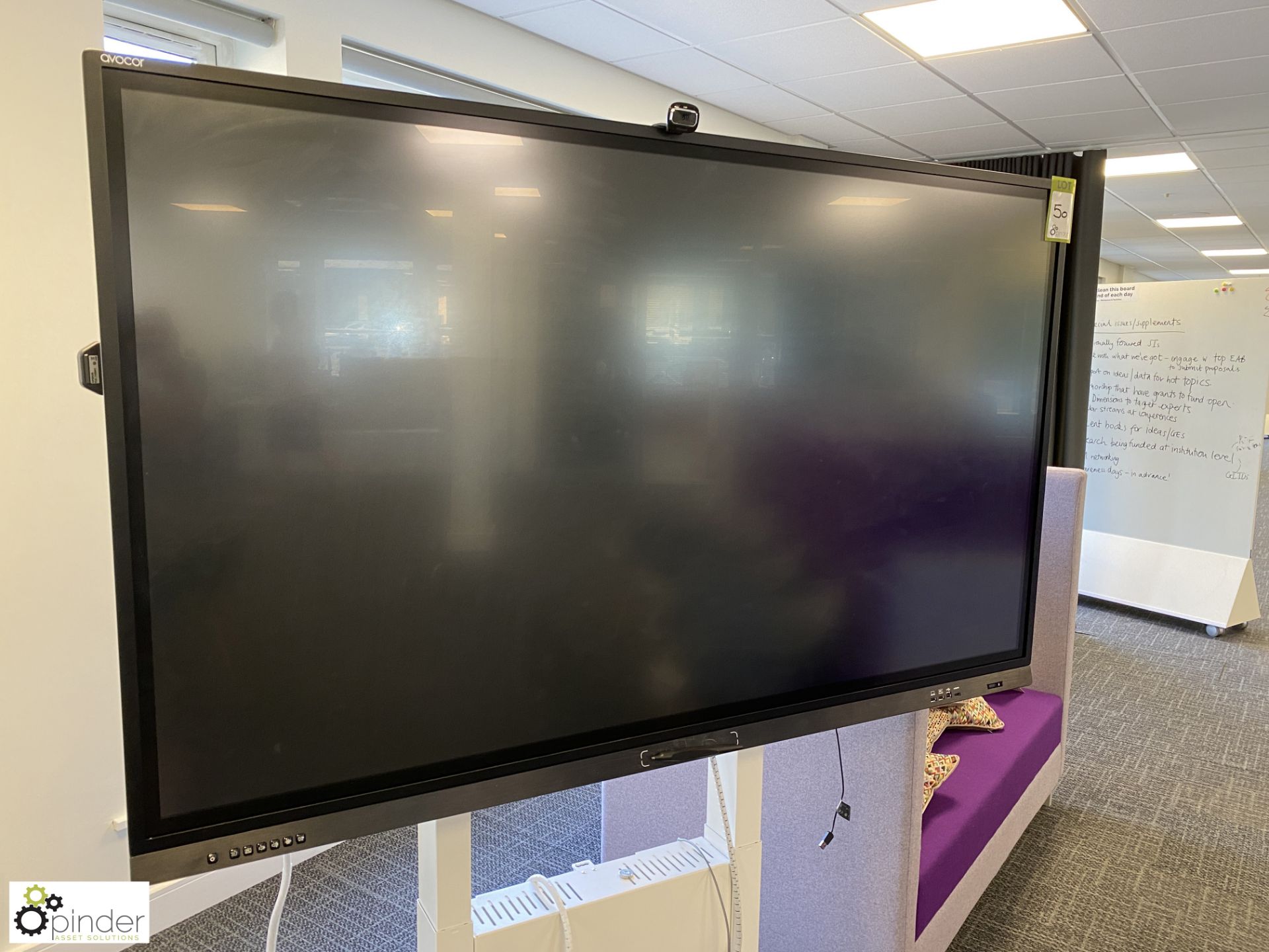 Avocor VFF6510 stand mounted Interactive Screen (ground floor meeting room 2) - Image 2 of 9