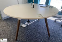 White circular Meeting Table, 1400mm diameter (ground floor meeting room 1)