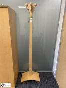 Limed oak effect Hat and Coat Stand (first floor MD office)