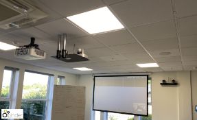 Polycom Conference System, with cameras, projector screen, 2 tablets, UEC multimedia projector,