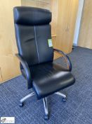 Leather executive swivel Armchair (first floor MD office)