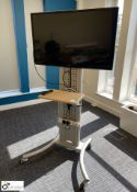 Philips 42in TV, with mobile multimedia stand (ground floor main office)