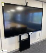Avocor VTF8410 84in Interactive Touchscreen, with wall stand and Polycom conference camera (first