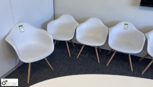 Set 4 white Tub Chairs (first floor general office)