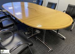 Walnut inlaid 4-section Meeting Table, 3000mm x 1500mm (first floor performing arts room)