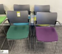 4 Senator chrome framed stackable Meeting Chairs (first floor training room)