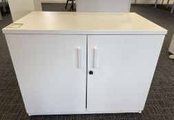 Double door Low Cabinet, white