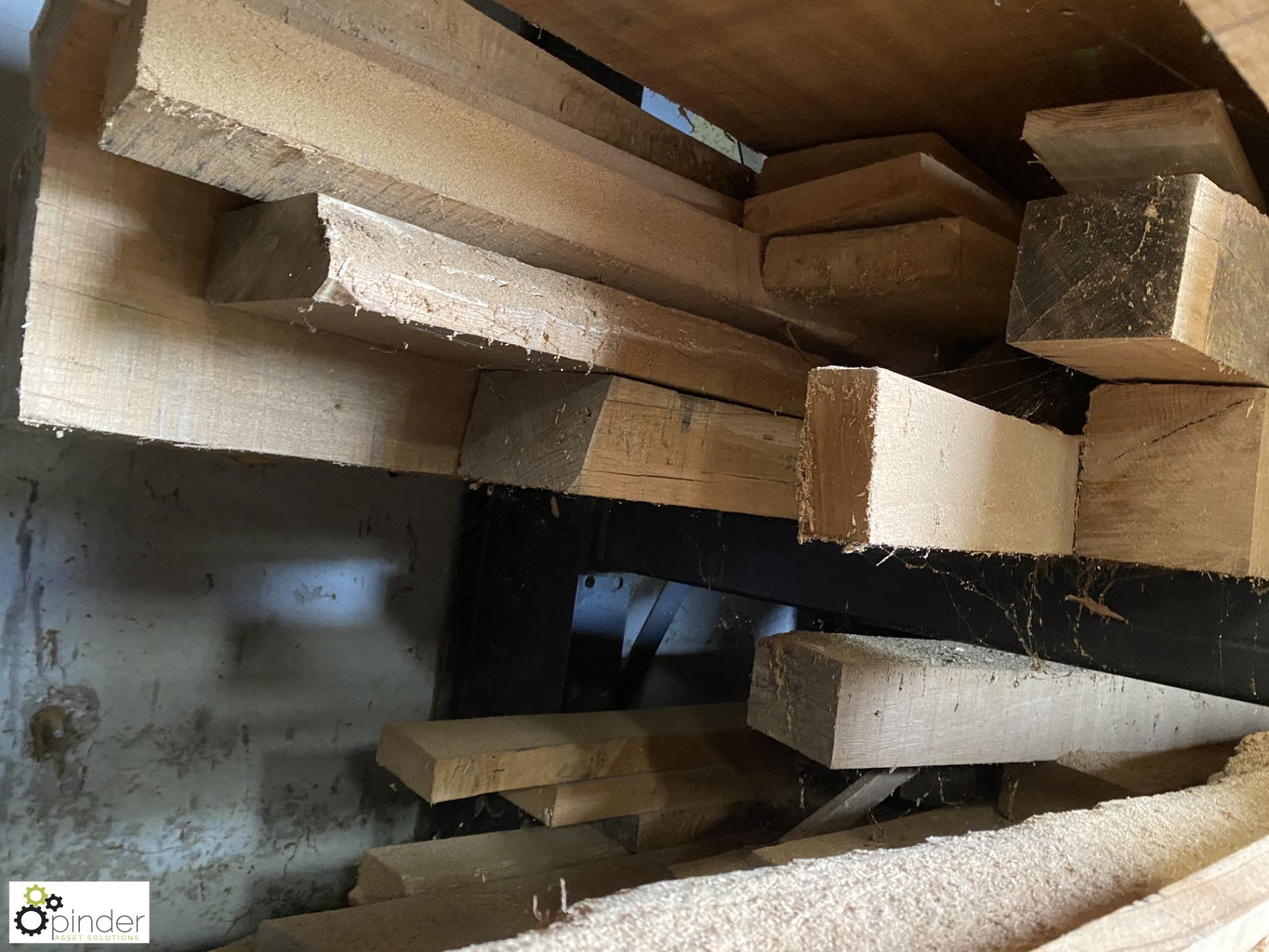 Approx 20 various air dried Oak Beams and Boards, 1225mm average length - Image 2 of 5