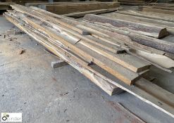 Quantity various air dried Oak Boards, up to 5000mm long, to shelf