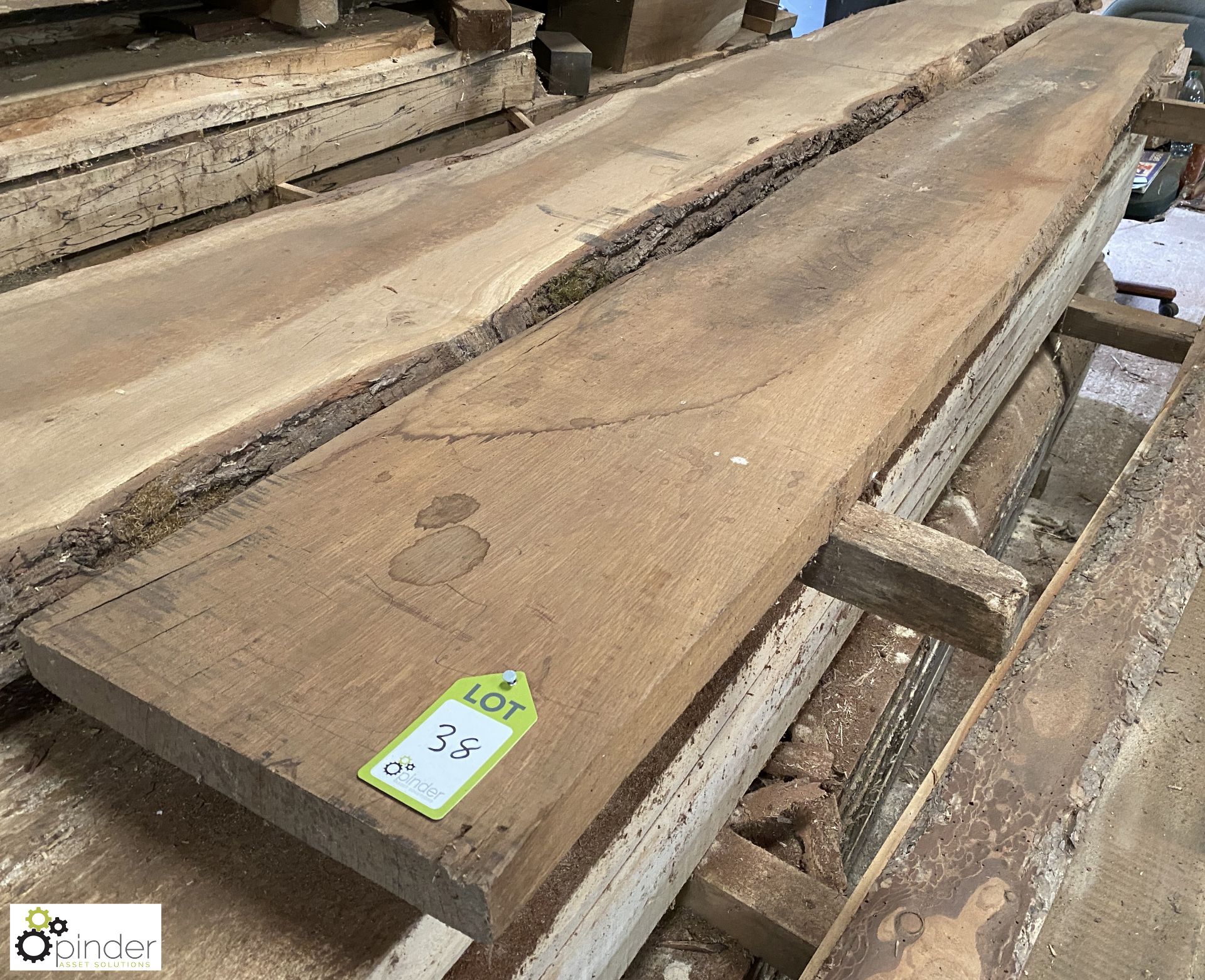 Air dried Oak Board, 3150mm x 400mm x 50mm - Image 3 of 4