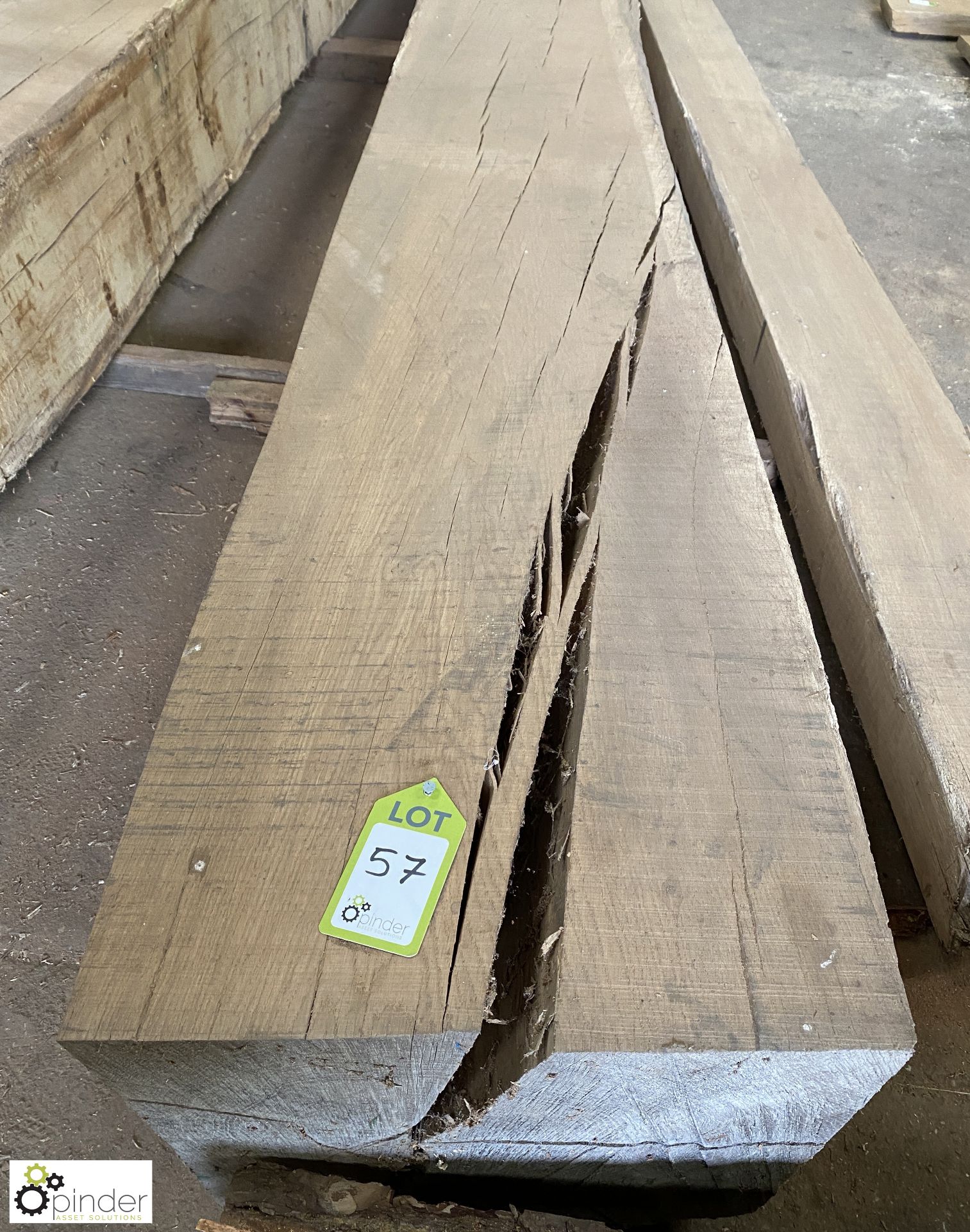 Air dried Oak Beam, 6400mm x 500mm x 470mm - Image 3 of 9