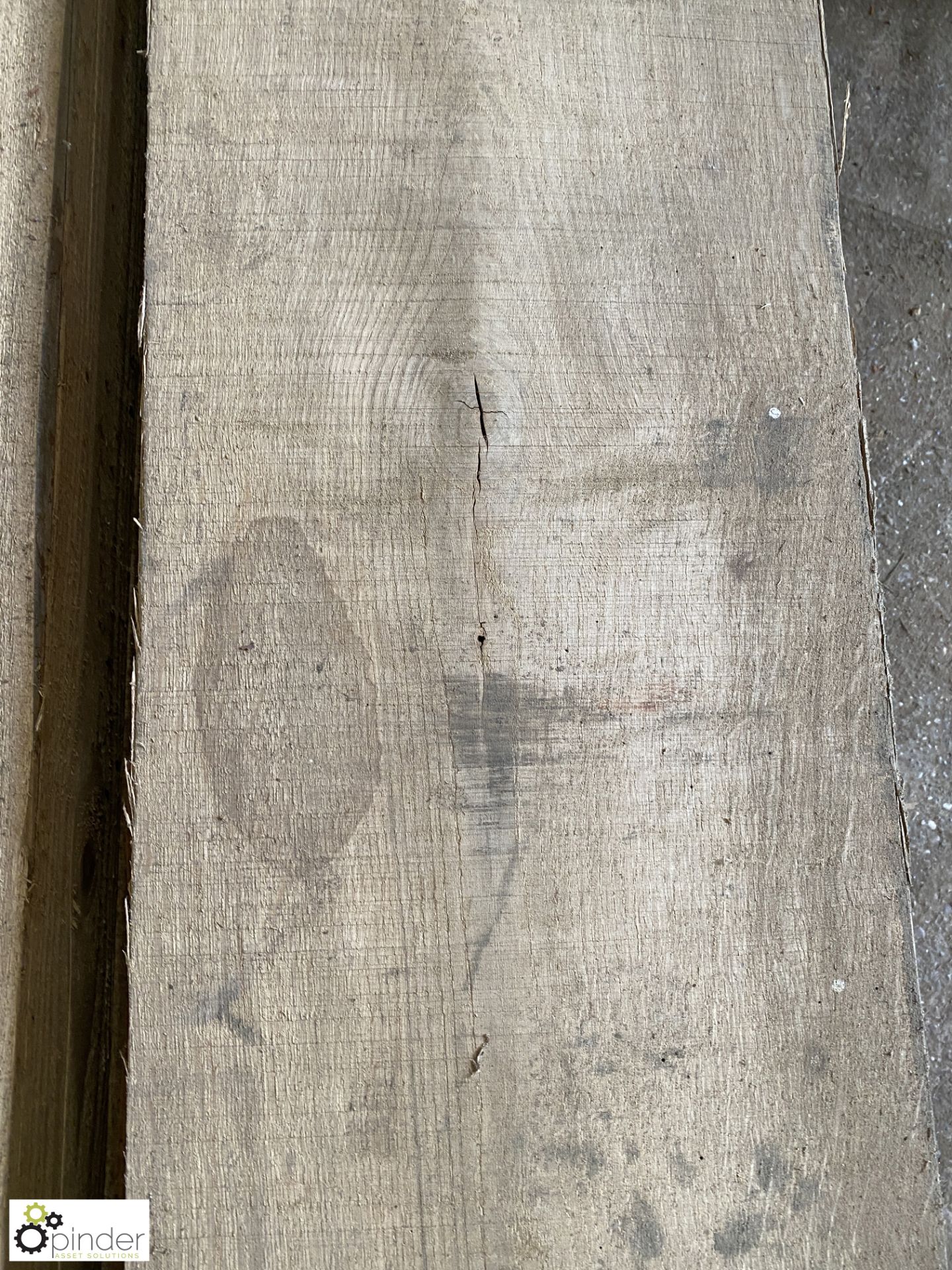 Air dried Oak Beam, 6100mm x 350mm x 150mm - Image 5 of 7