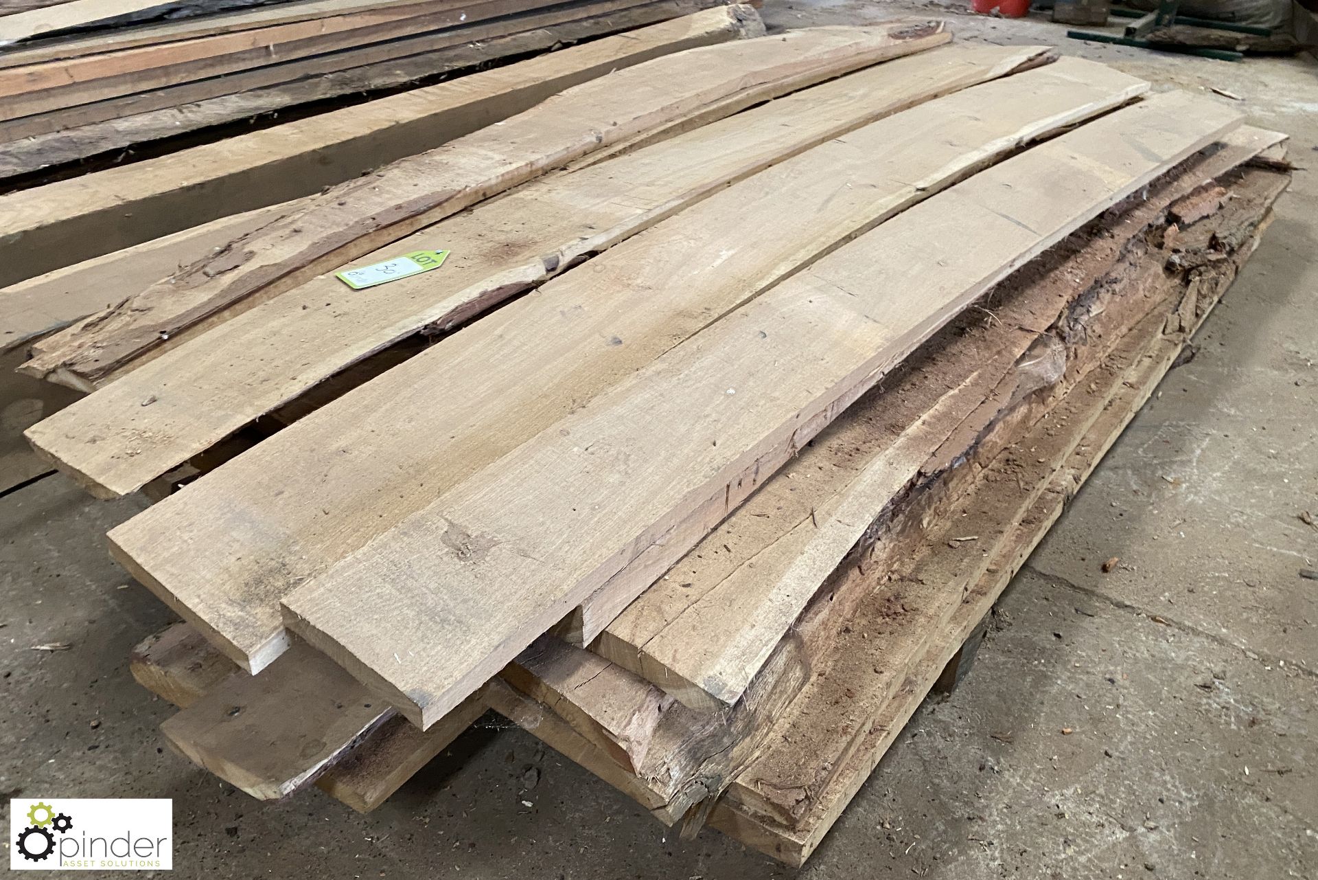 Quantity air dried Oak Boards, 2200mm long, various thicknesses and widths - Image 4 of 6