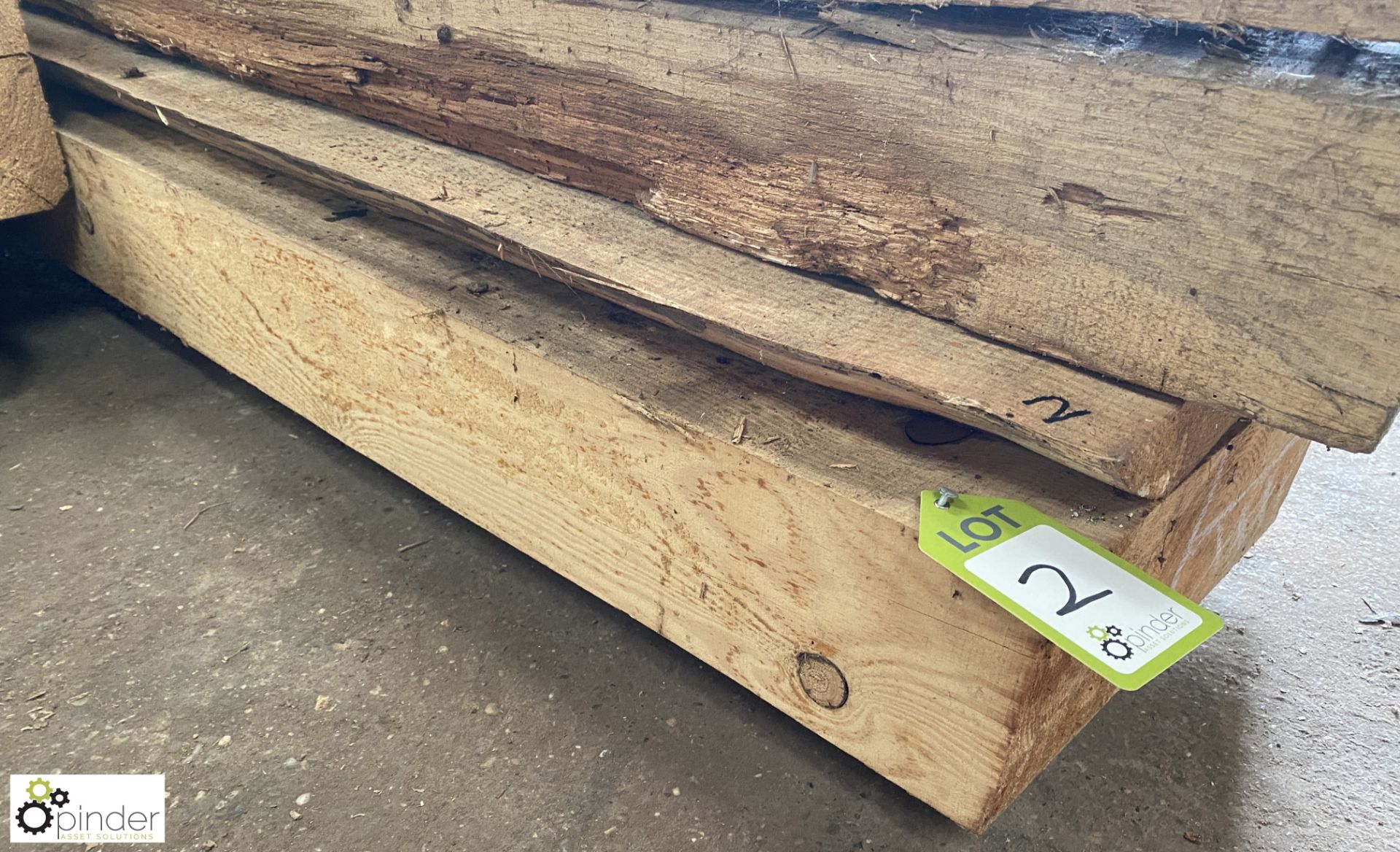 Air dried Softwood Beam, 6080mm x 370mm x 150mm and air dried Softwood Board, 6060mm x 350mm x 50mm