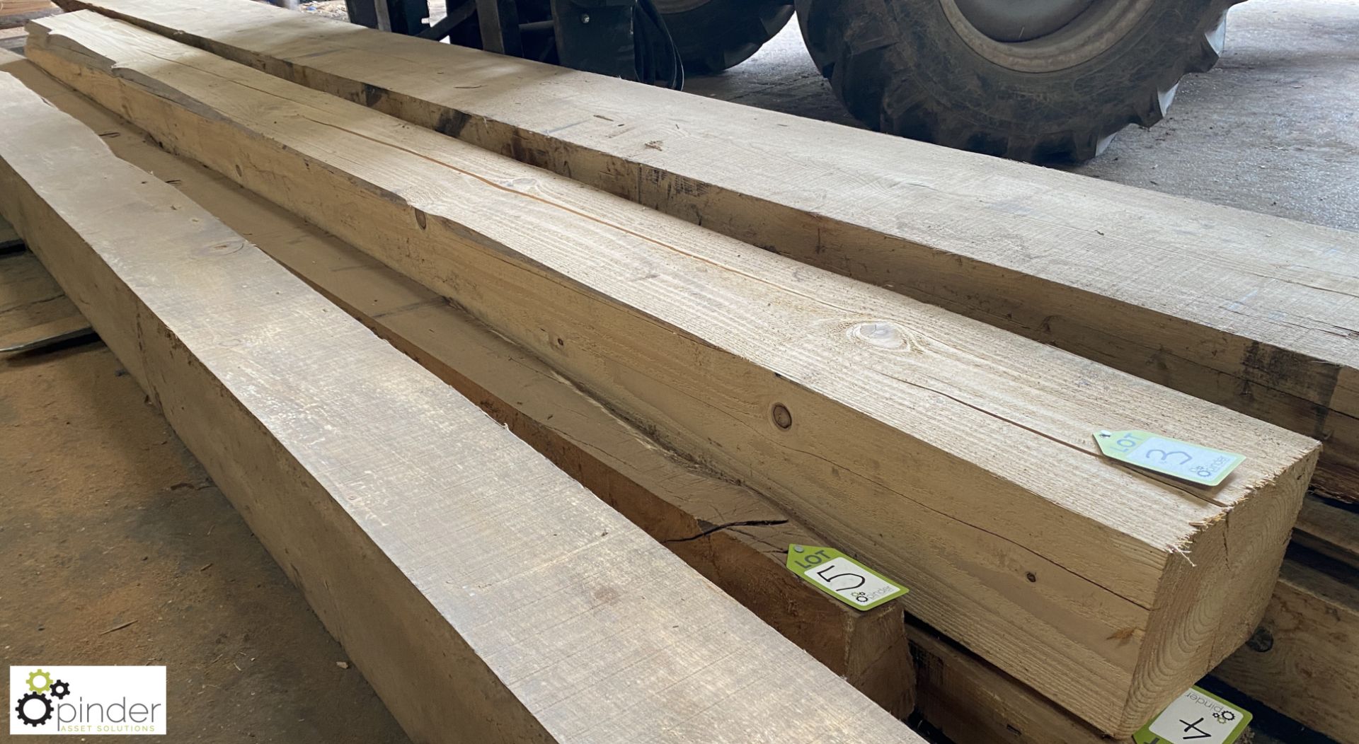 Air dried Oak Beam, 4280mm x 250mm x 220mm - Image 4 of 6