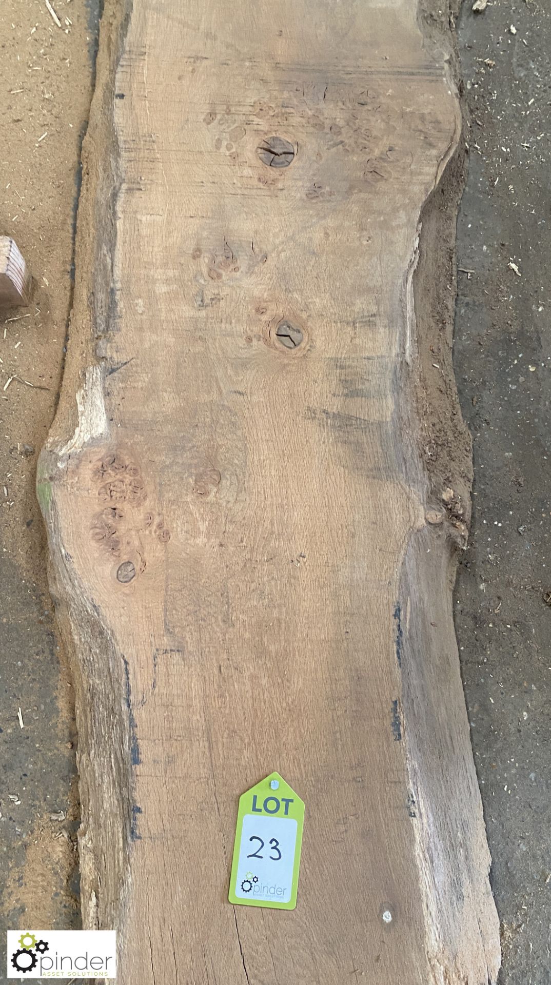 Air dried Oak Board, 4000mm x 400mm x 60mm - Image 3 of 6