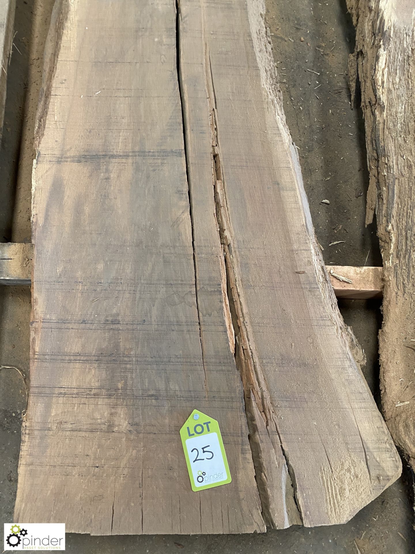 Air dried Oak Board, 3170mm x 400mm x 60mm - Image 3 of 6