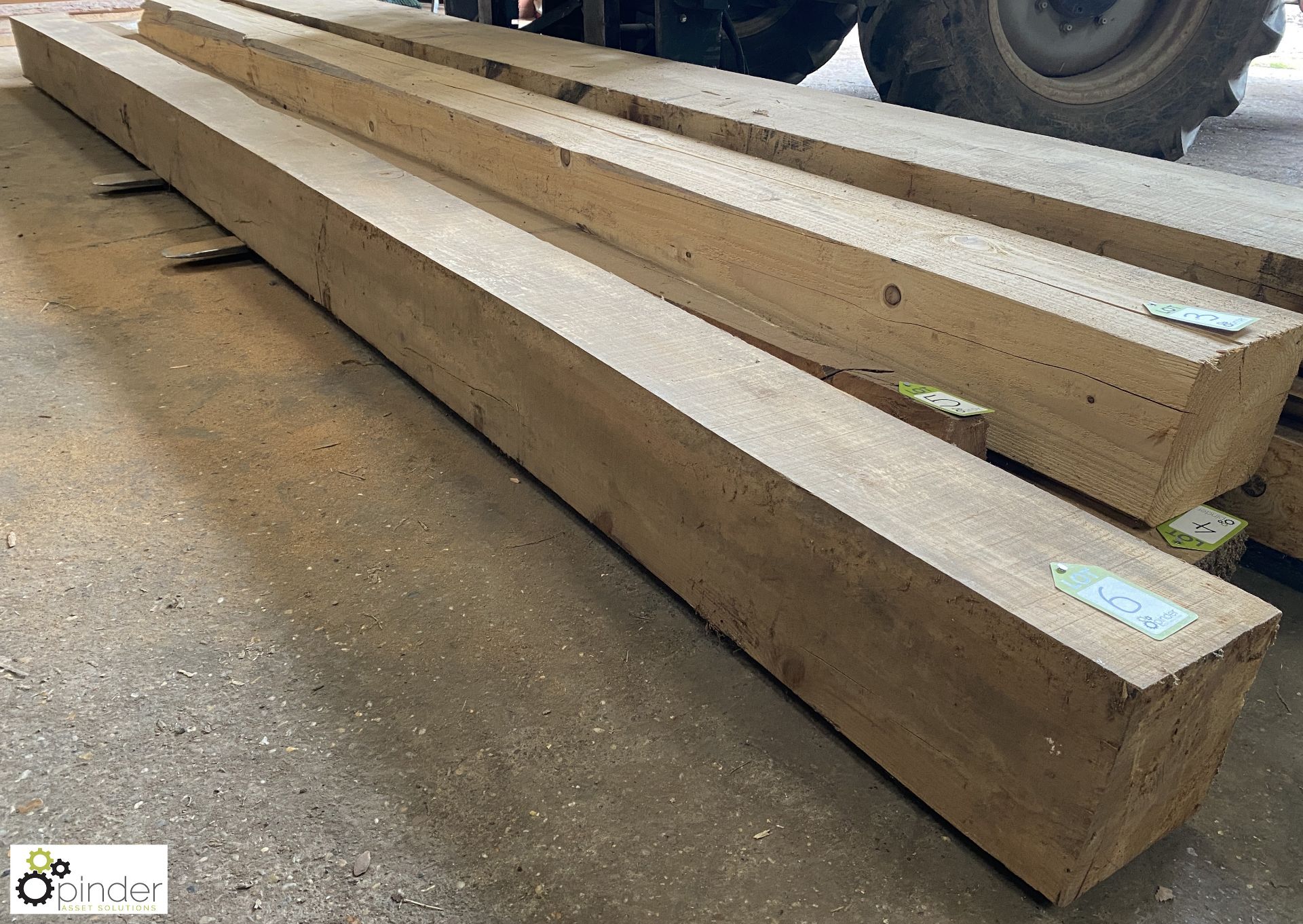 Air dried Oak Beam, 5000mm x 210mm x 230mm