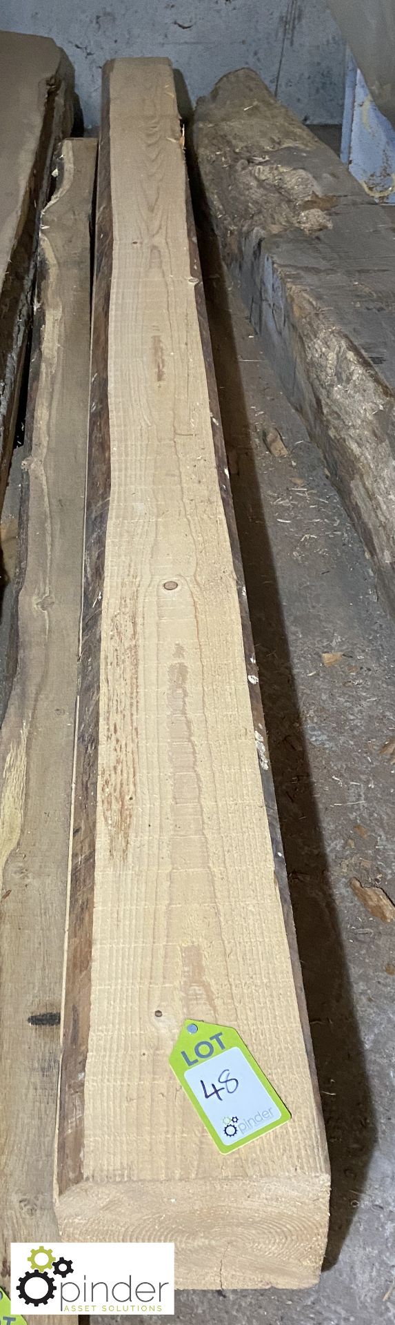 Air dried Pine Beam, 3720mm x 220mm x 220mm - Image 2 of 4