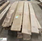 Quantity air dried Oak Boards, 2200mm long, various thicknesses and widths
