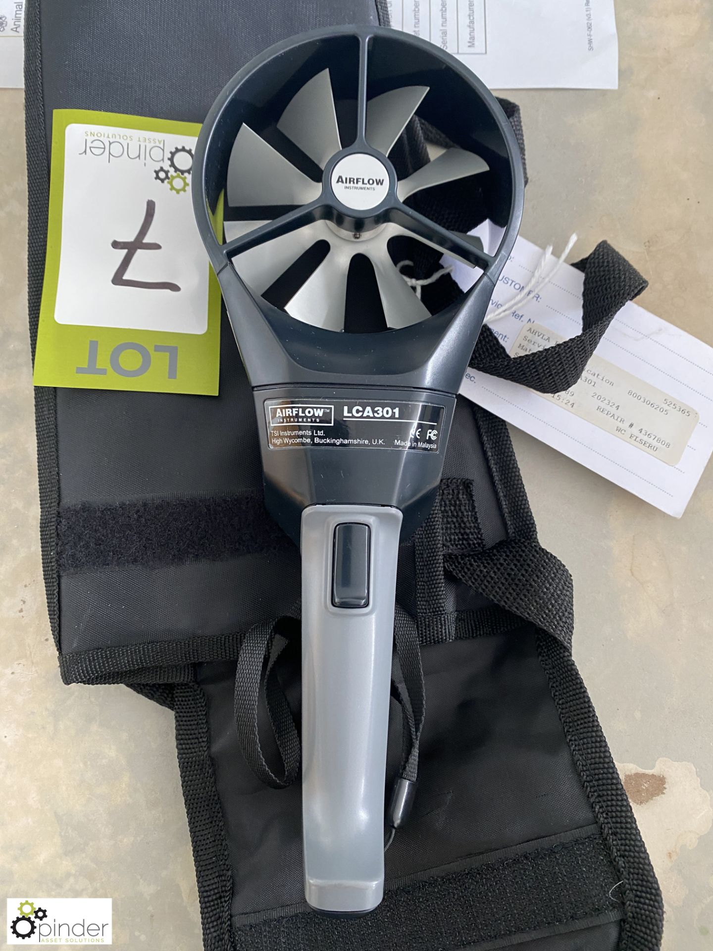 Airflow LCA301 Anemometer, with soft case - Image 2 of 4