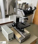 Olympus Microscope with TH4-200 power supply, 220volts