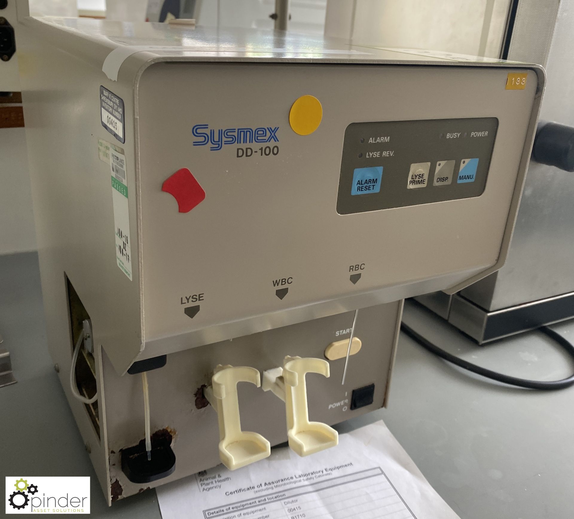 Sysmex DD-100 Blood Dilutor, 240volts, serial number B1710 - Image 2 of 4