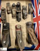 9 various Hand Planes