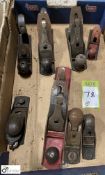 8 various Hand Planes