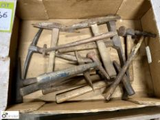 Approx 12 various Hammers and Hand Picks, to box
